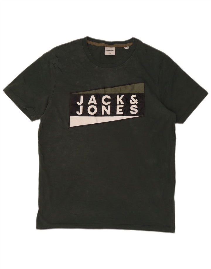 Jack & Jones Herre grafisk T-shirt Top mellemgrøn bomuld
