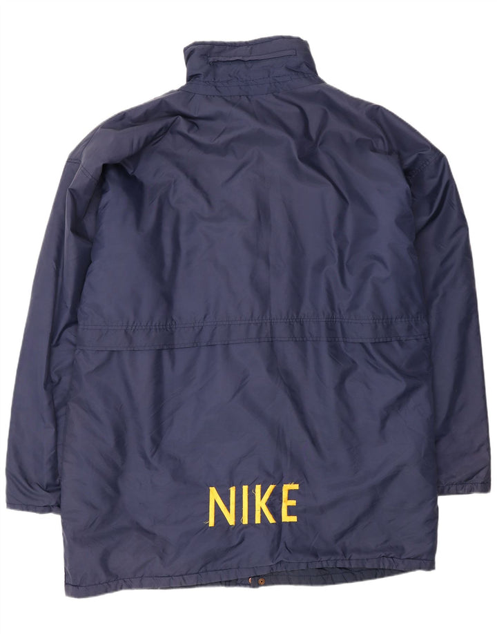 Nike Herre Graphic Windbreaker Coat UK 42 XL Navy Blue