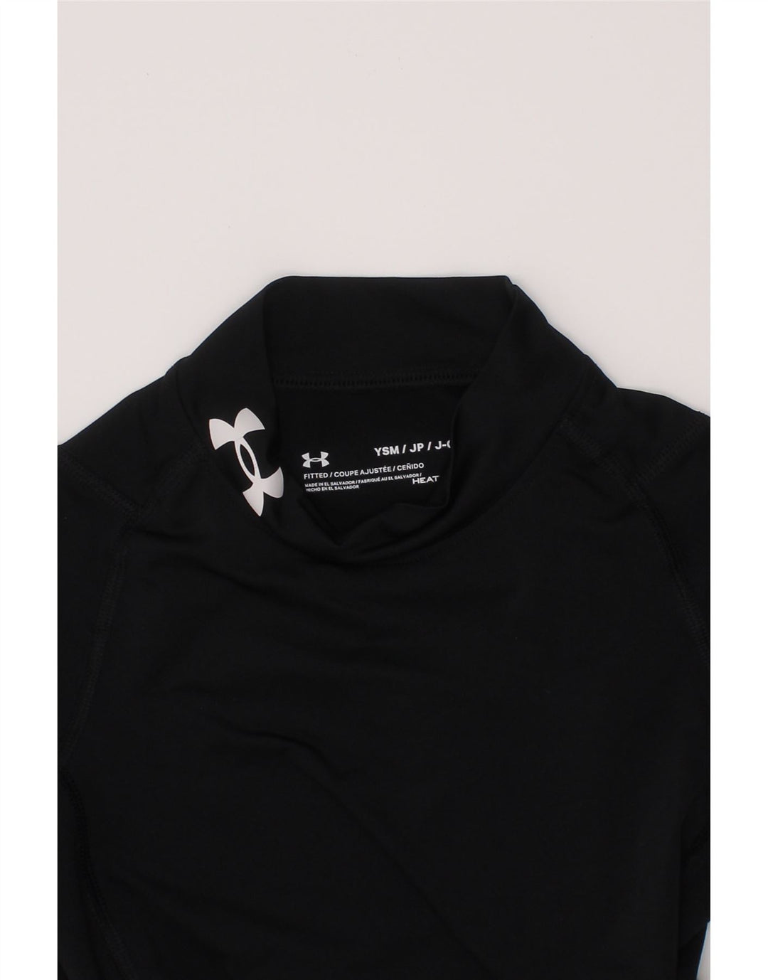 Under Armour Boys Heat Gear Top Langærmet 6-7 År Lille Sort