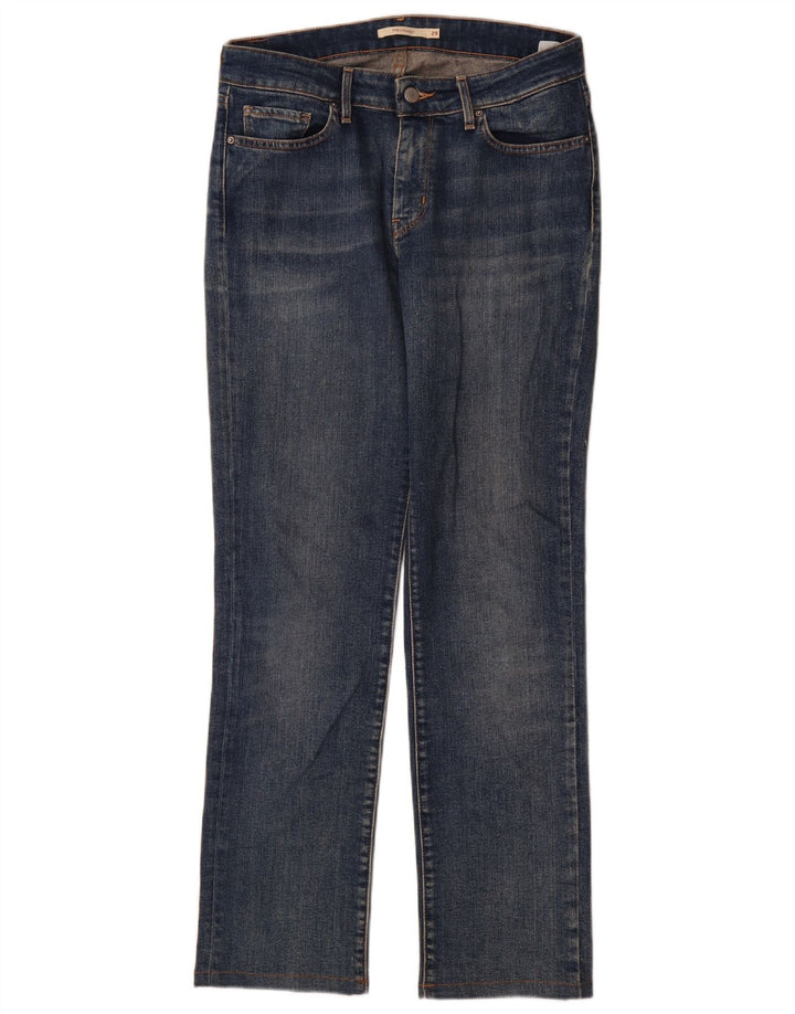 Levi's Dame 714 Straight Jeans W29 L30 Blå Bomuld