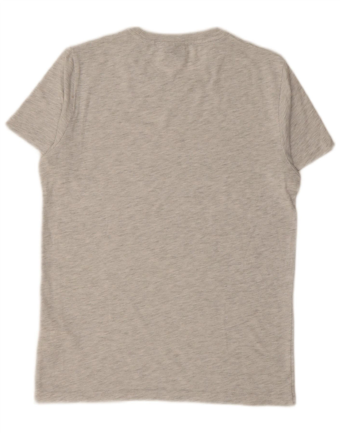 SUPERDRY Herre grafisk T-shirt top mellemgrå flækket bomuld