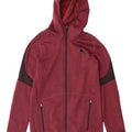 PUMA Mens Zip Hoodie Sweater Small Maroon Colourblock Polyester