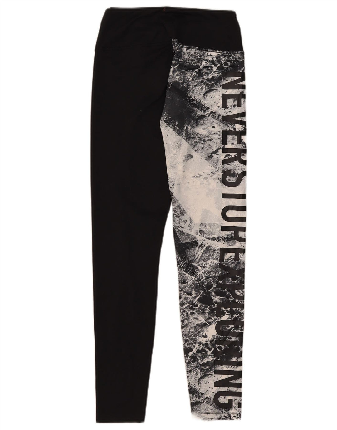 The North Face Kvinders Grafiske Leggings UK 14 Medium Black Colourblock