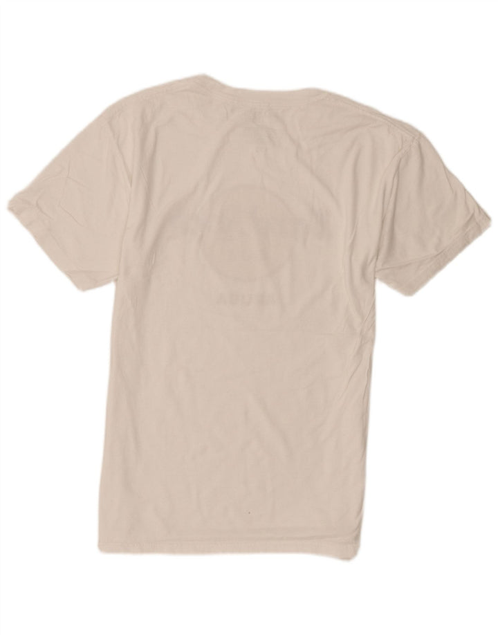 Hard Rock Cafe Herre Aruba Grafisk T-Shirt Top Medium Hvid Bomuld