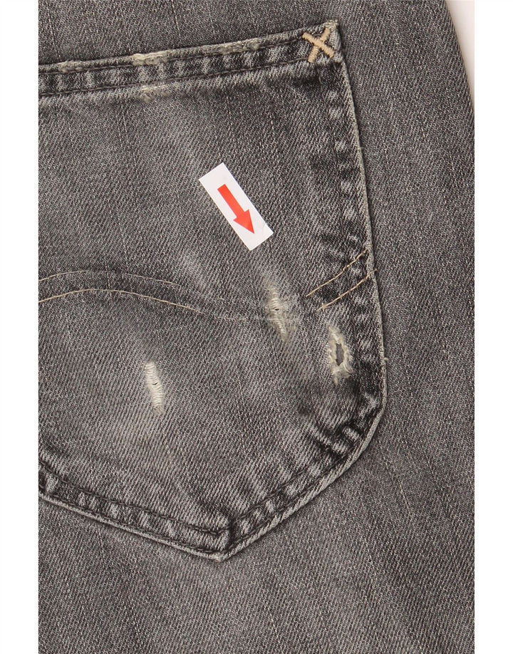 LEE Mens Daren Straight Jeans W33 L34 Grå Bomuld