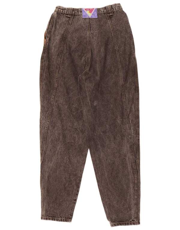 Vintage dame jeans med høj talje W30 L31 grå bomuld