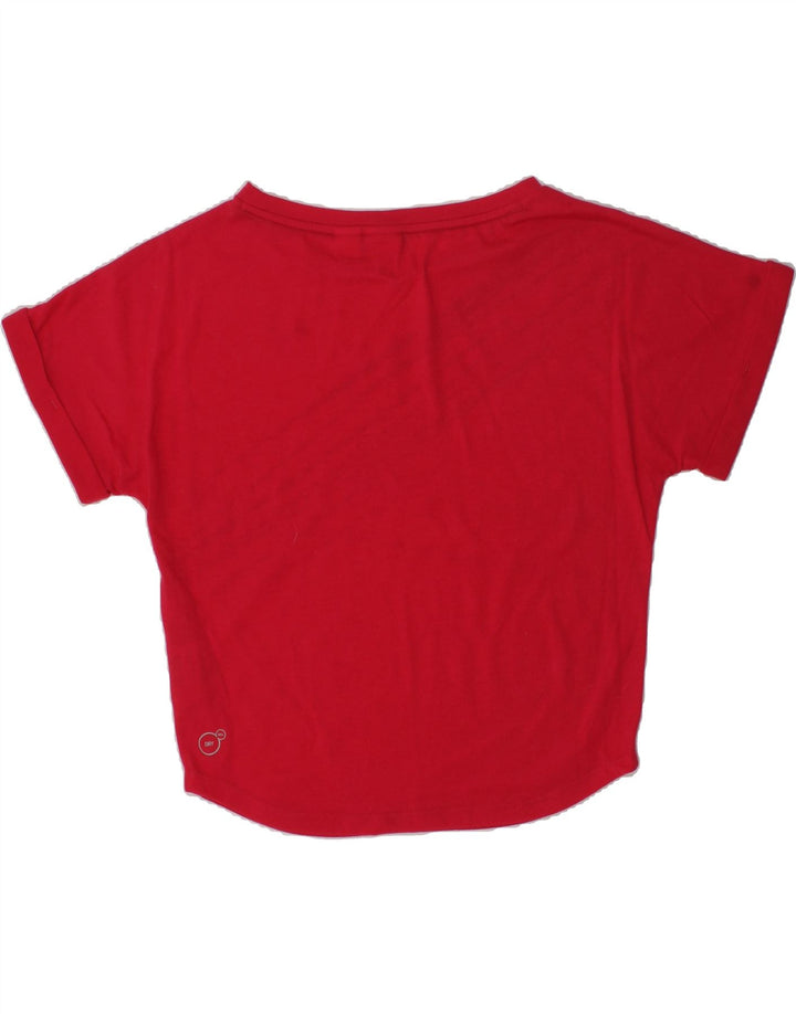 PUMA Girls Graphic T-Shirt Top 7-8 Years Pink Polyester | Vintage Puma | Thrift | Second-Hand Puma | Used Clothing | Messina Hembry 