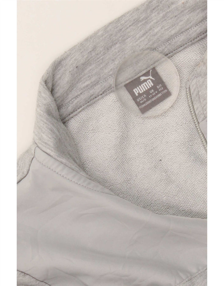 Puma Boys Sweatshirt med lynlås 11-12 år Grå Flecked