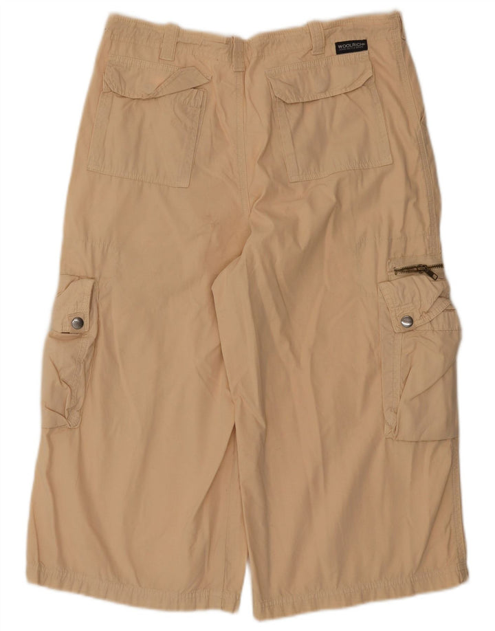 Woolrich Cargo Bermuda Shorts til kvinder 2XL W36 Beige Bomuld