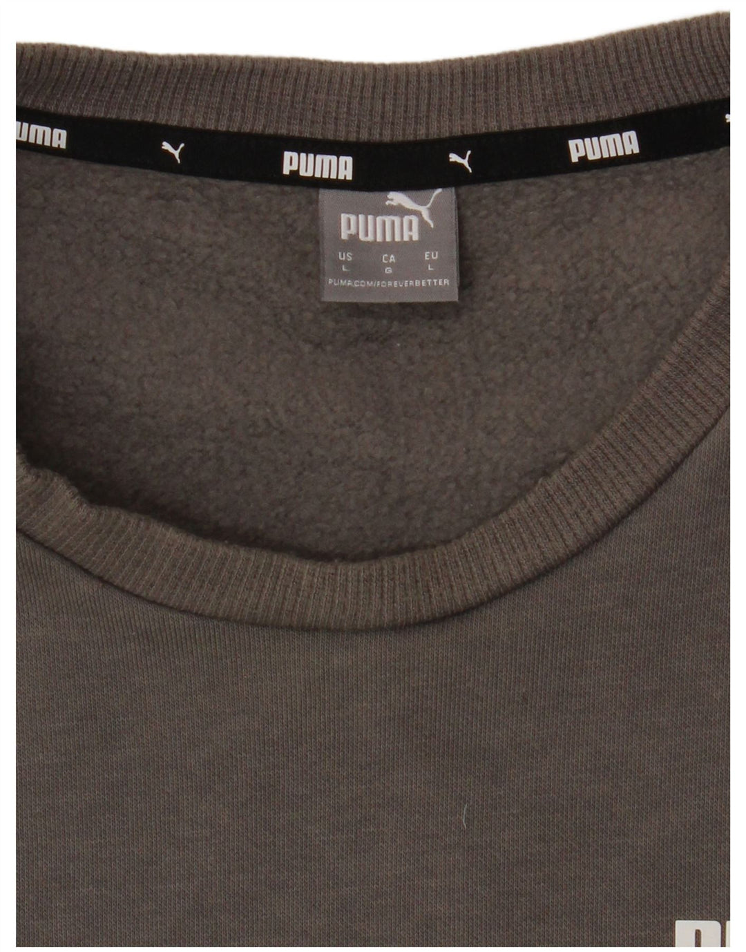 PUMA Sweatshirt Jumper UK 16 Stor Grå til kvinder