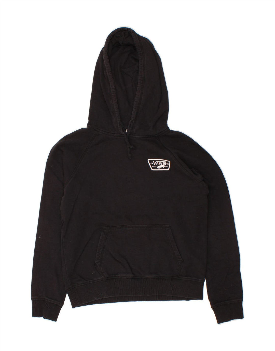 VANS Womens Hoodie Jumper UK 10 Small Black Cotton Vintage Vans and Second-Hand Vans from Messina Hembry 
