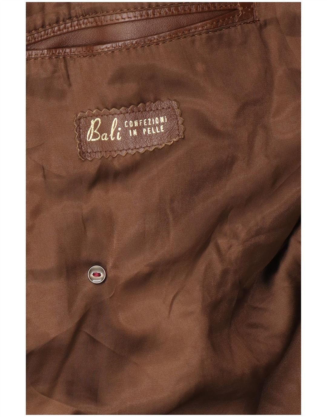 VINTAGE Læderfrakke til mænd UK 38 medium brunt læder