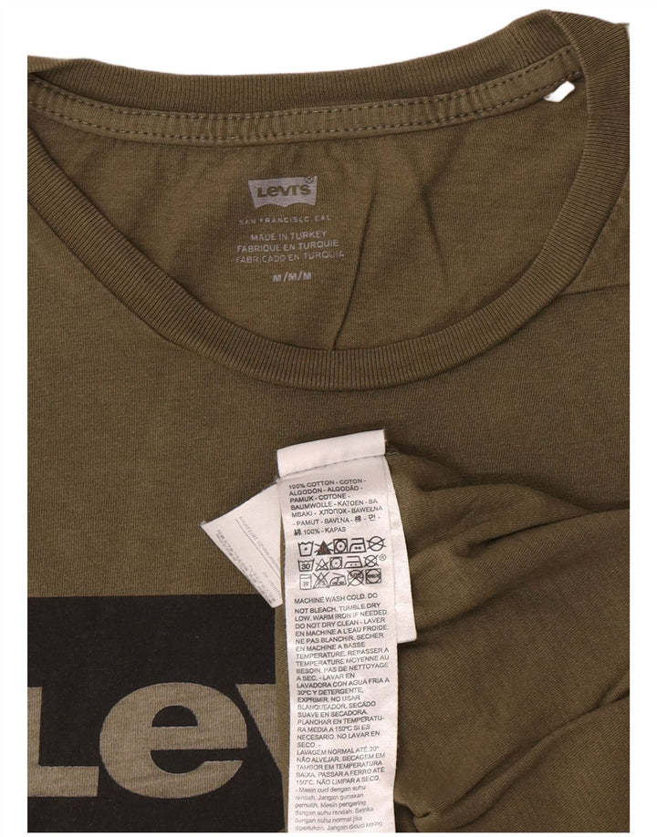 Levi's Herre grafisk T-shirt Top Medium Khaki Bomuld