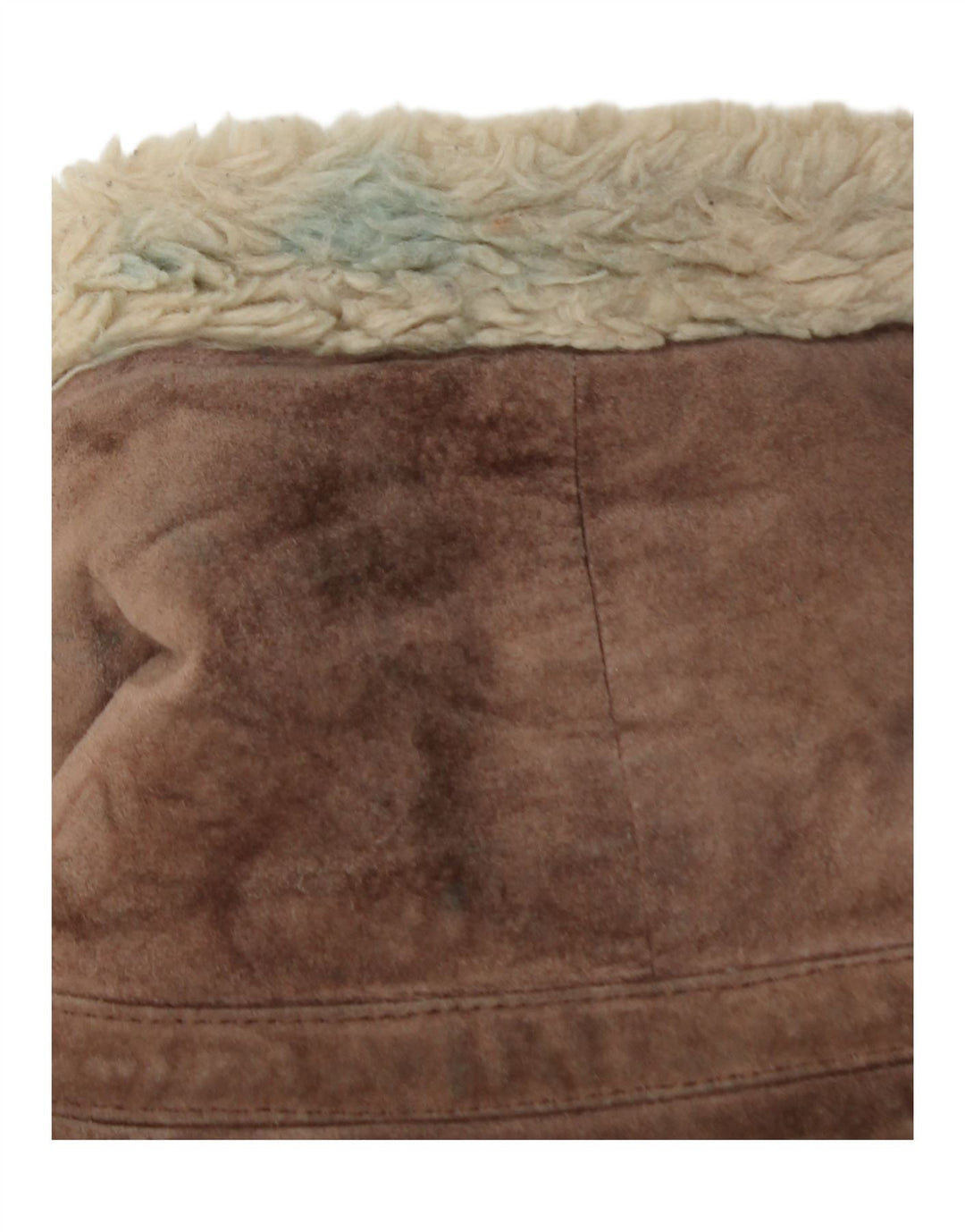 Oakwood Dame Sherpa Ruskindsjakke UK 12 Medium Brun Læder