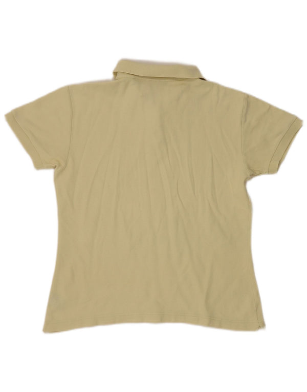 Fila Womens Polo Shirt UK 14 Medium Yellow