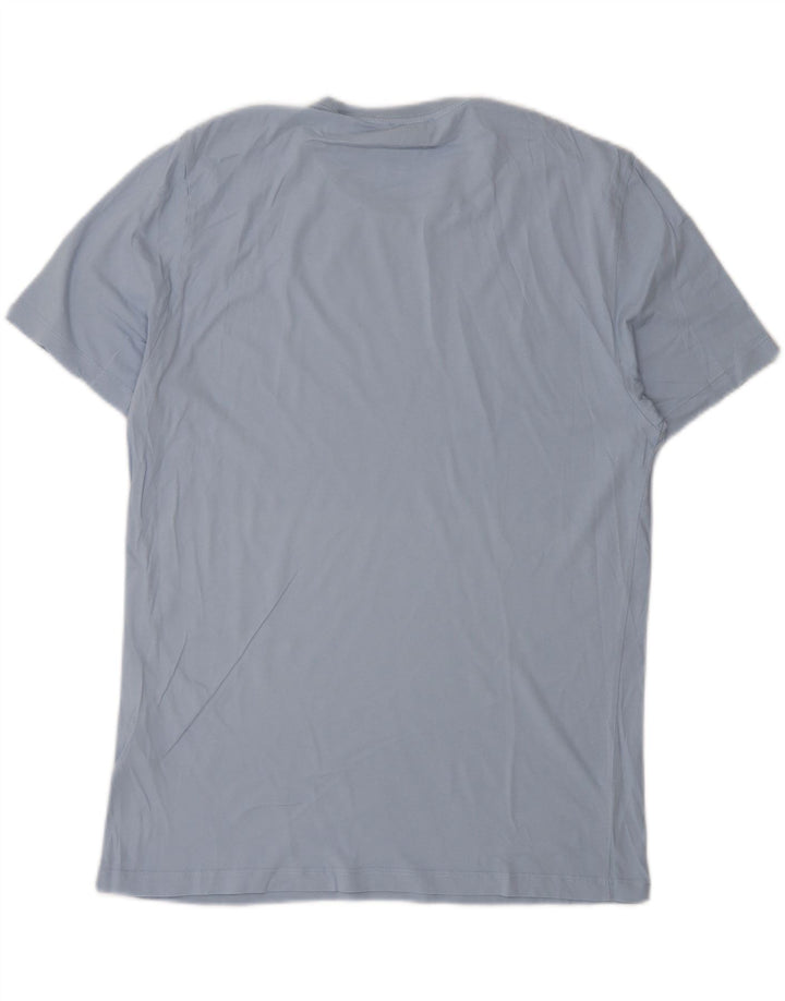 Reiss Herre T-Shirt Top Stor Blå Bomuld