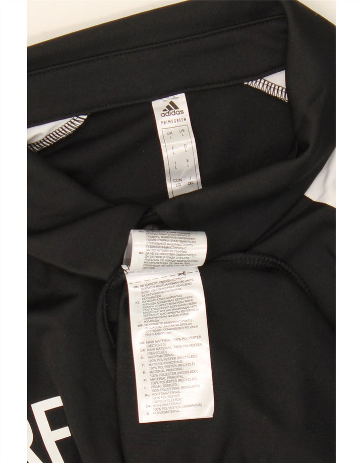 Adidas Grafisk Polo Shirt til mænd Stor sort Colourblock Polyester