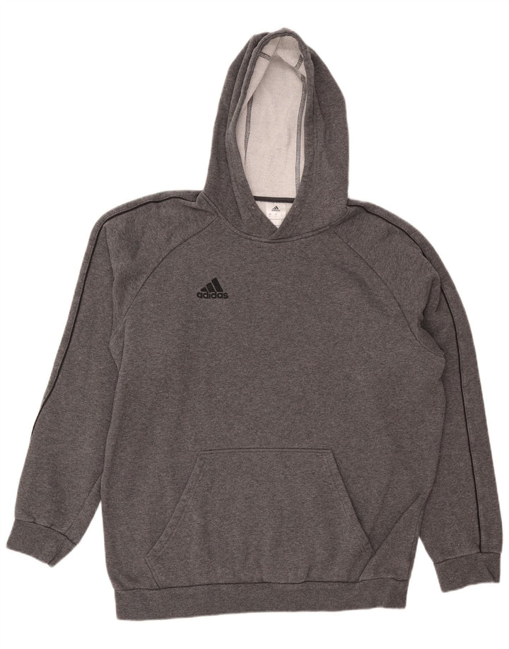 ADIDAS Hættetrøje til mænd, stor grå bomuld