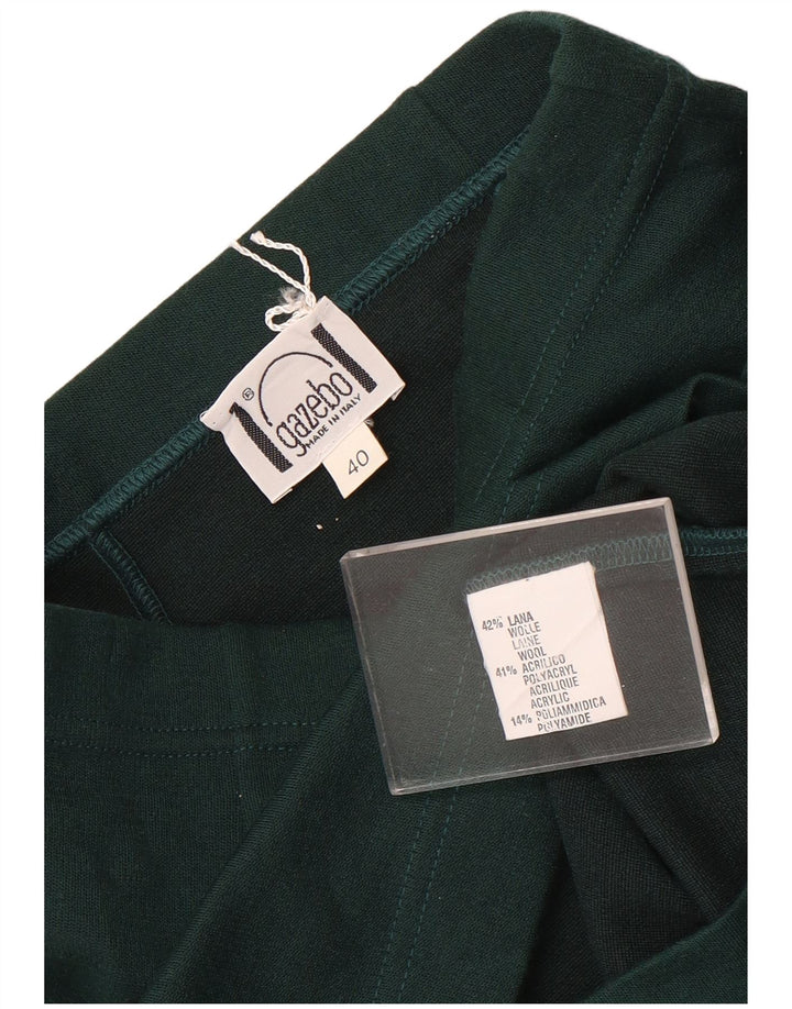 Vintage blyantnederdel til kvinder IT 40 Small W32 Grøn uld