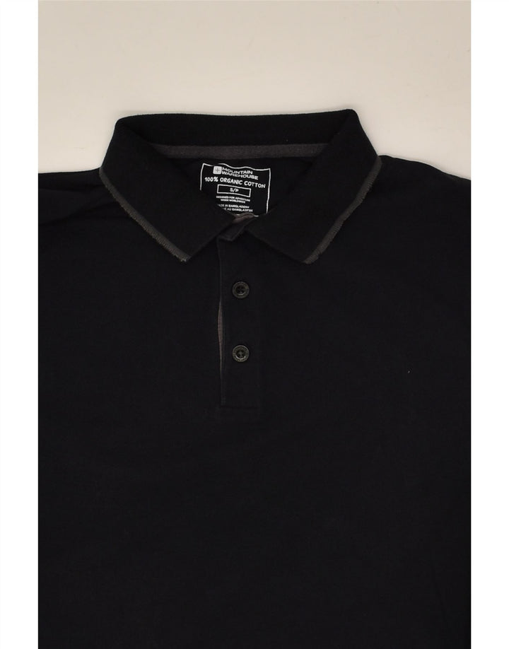 MOUNTAIN WAREHOUSE Herre poloshirt Lille sort bomuld