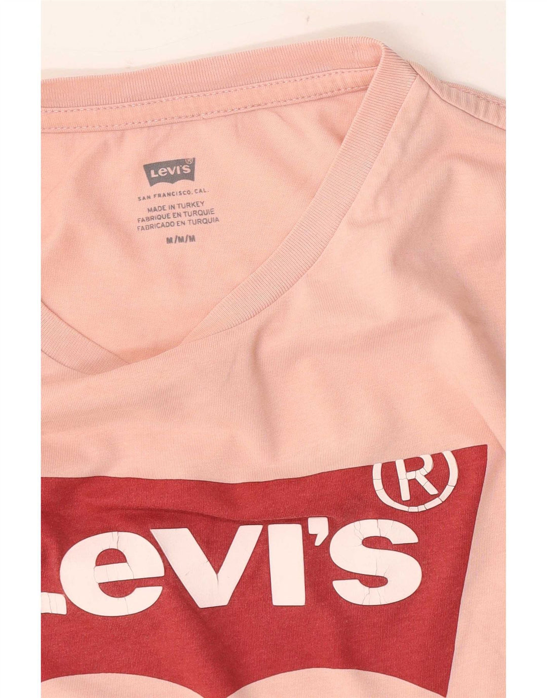 Levi's Herre grafisk T-shirt Top Medium Pink