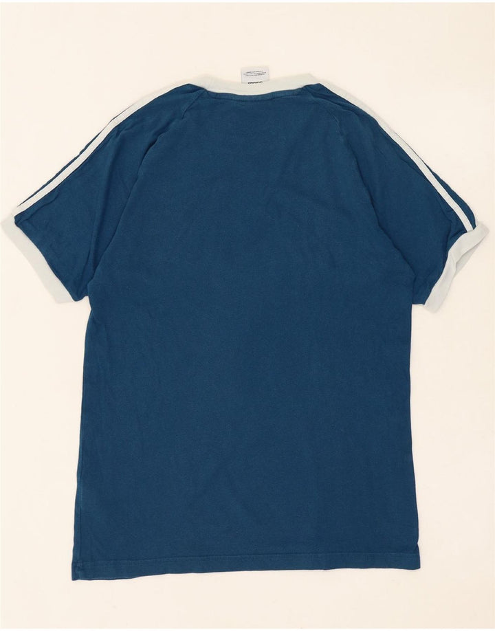 ADIDAS T-shirt top til mænd, lille marineblå bomuld