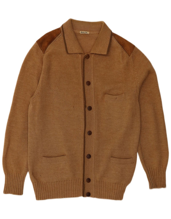 Vintage herre cardigan sweater IT 56 XL Brun
