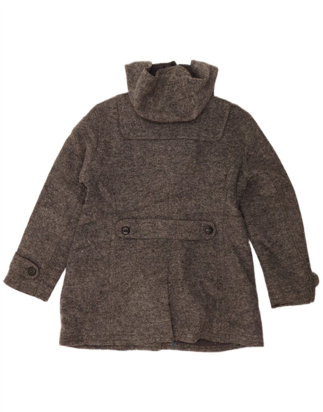 ESPRIT Dame Hooded Duffel Coat UK 18 XL Grå Uld