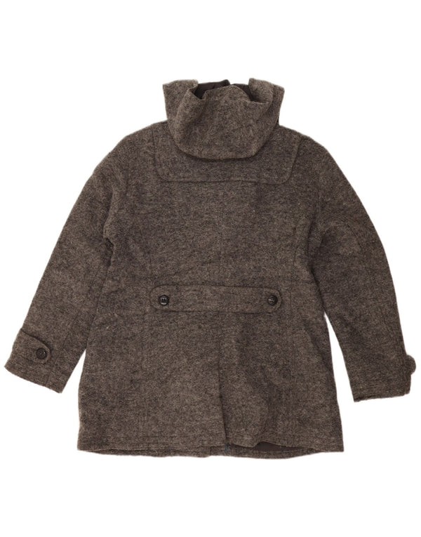 ESPRIT Dame Hooded Duffel Coat UK 18 XL Grå Uld