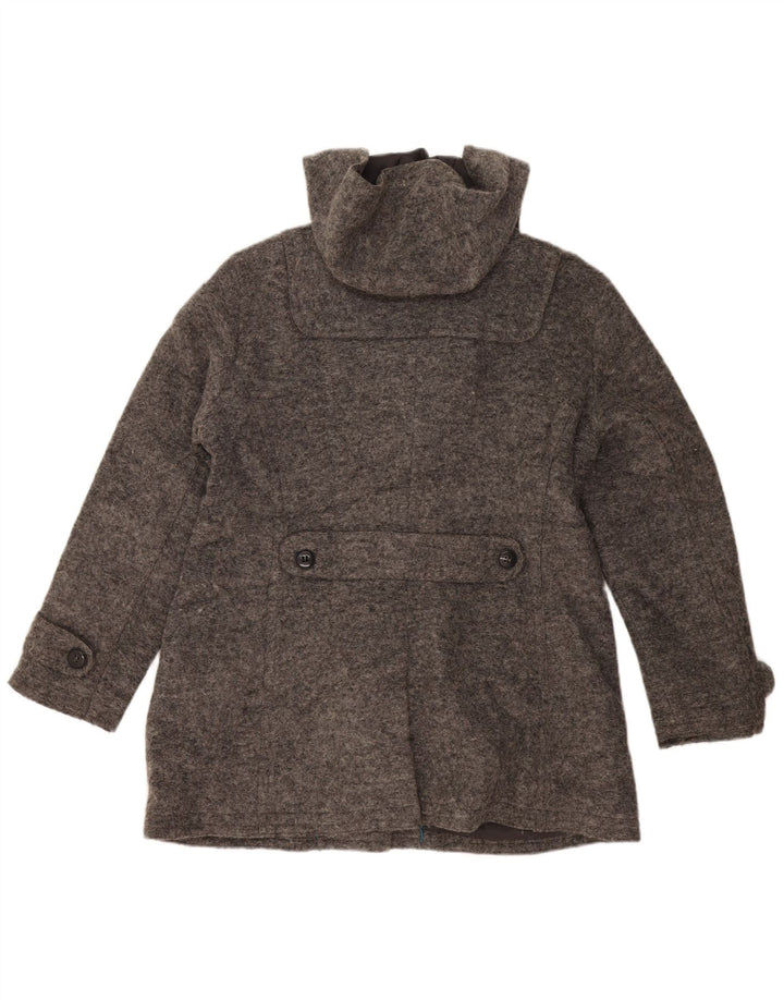 ESPRIT Dame Hooded Duffel Coat UK 18 XL Grå Uld