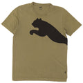 PUMA Mens Graphic T-Shirt Top Small Khaki Cotton