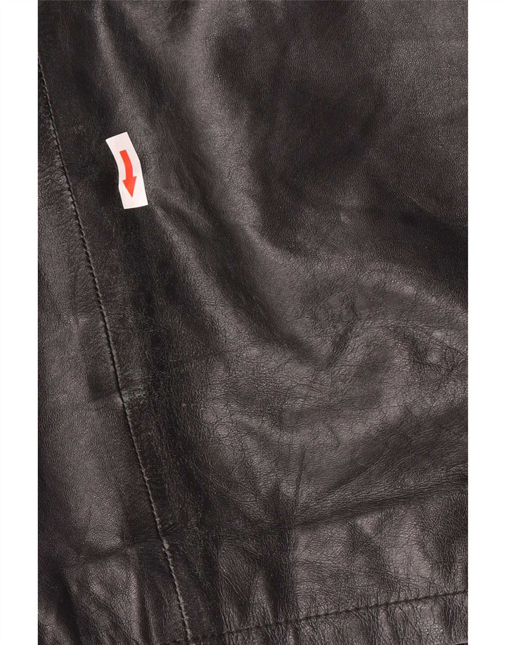 Conbipel Herre Hooded Duffle Læderjakke IT 56 2XL Sort