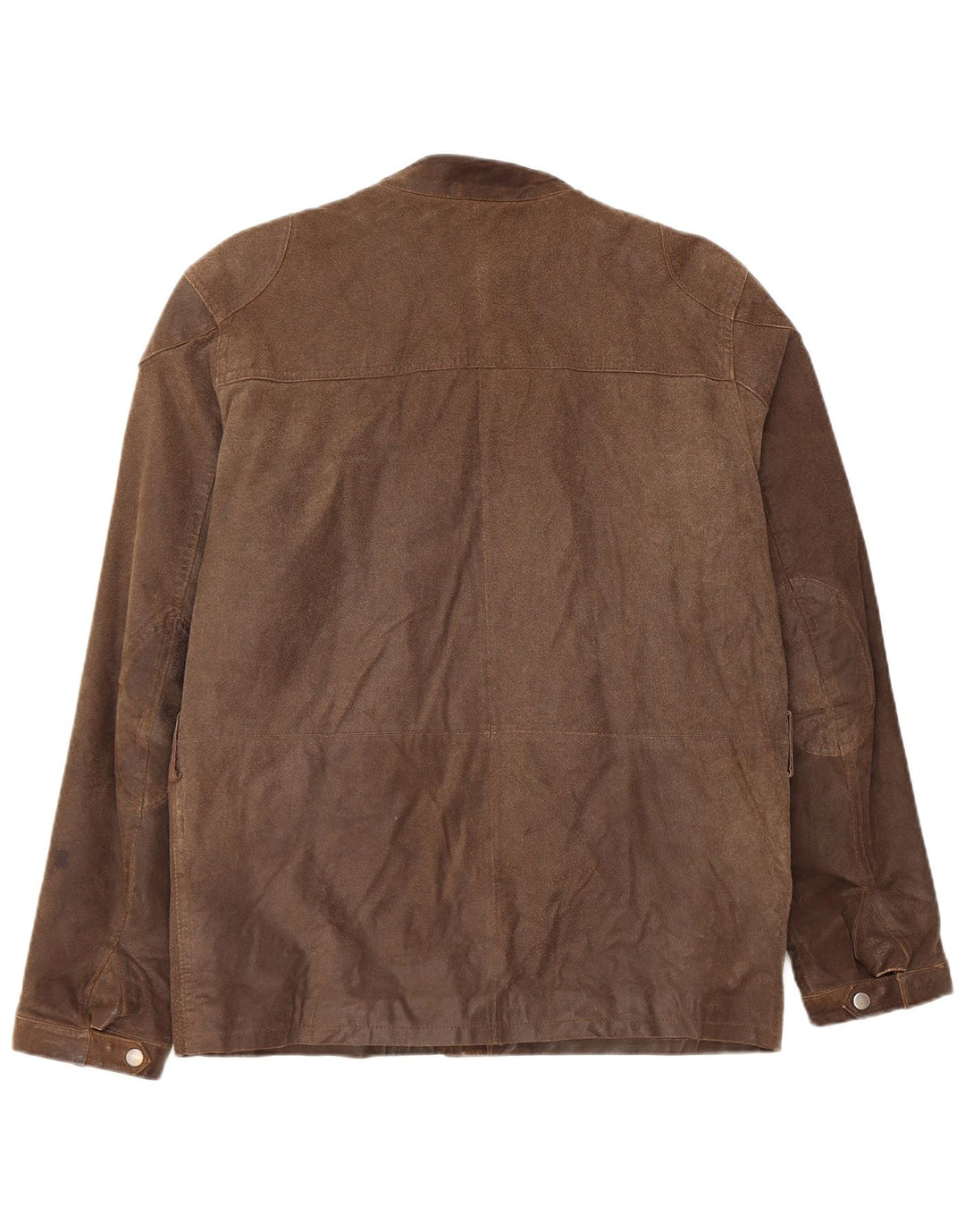 Vintage Herre Motorcykel Læder Utility Jacket UK 38 Medium Brown