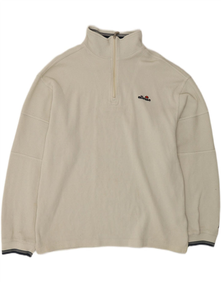 ELLESSE Sweatshirt med lynlås til mænd XL Grå bomuld