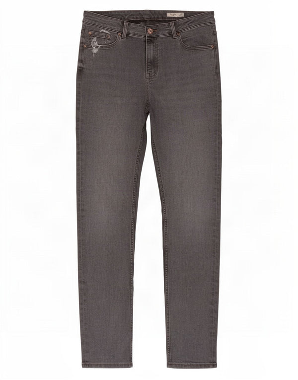 Marks & Spencer Dame The Lily Slim Jeans UK 14 Large W32 L29 Grå Bomuld