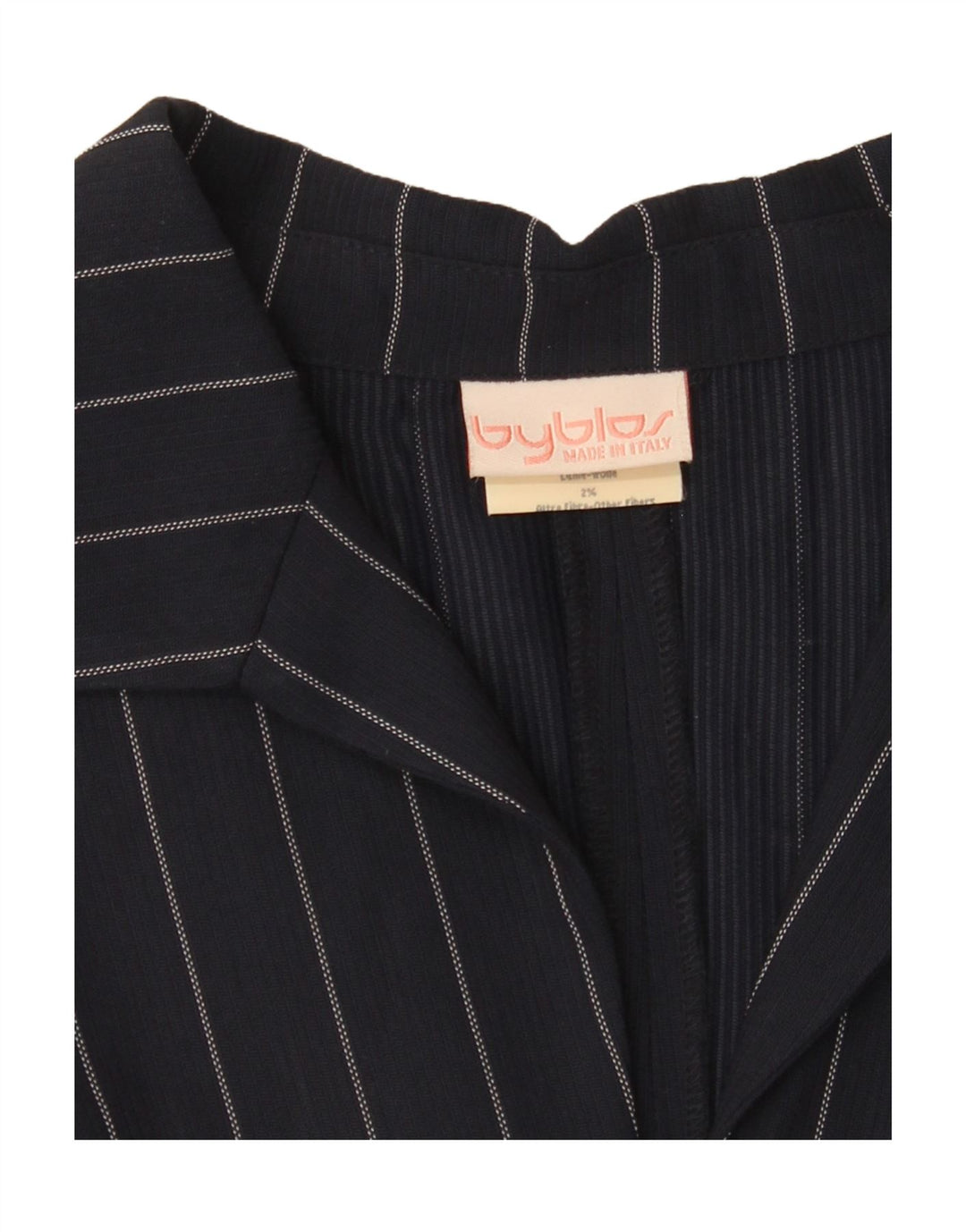 BYBLOS Jumpsuit til kvinder UK 10 Lille marineblå stribet viskose