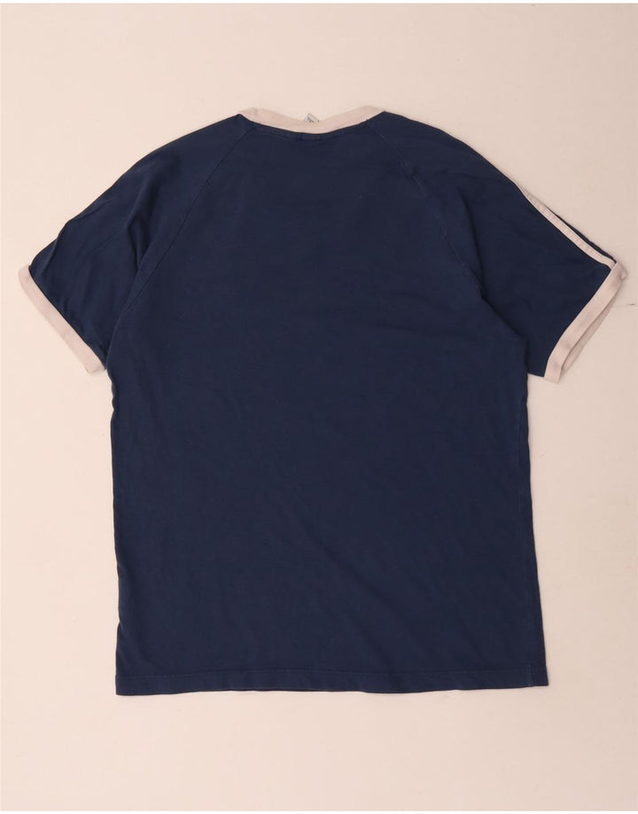 Adidas herre T-shirt top mellem marineblå bomuld