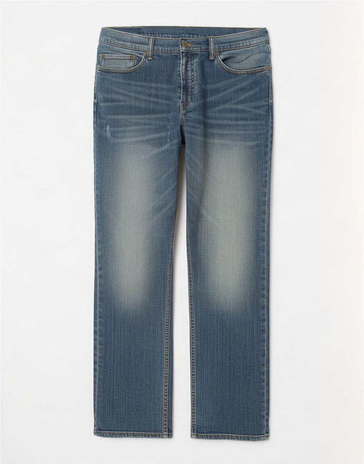 Levi's Herre 514 lige jeans W36 L32 blå bomuld
