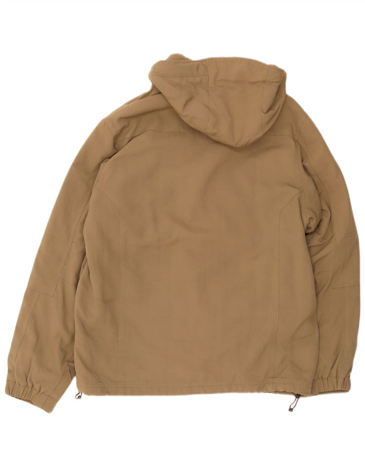 Woolrich Herre Hooded Windbreaker Jacket UK 40 Stor Khaki Nylon