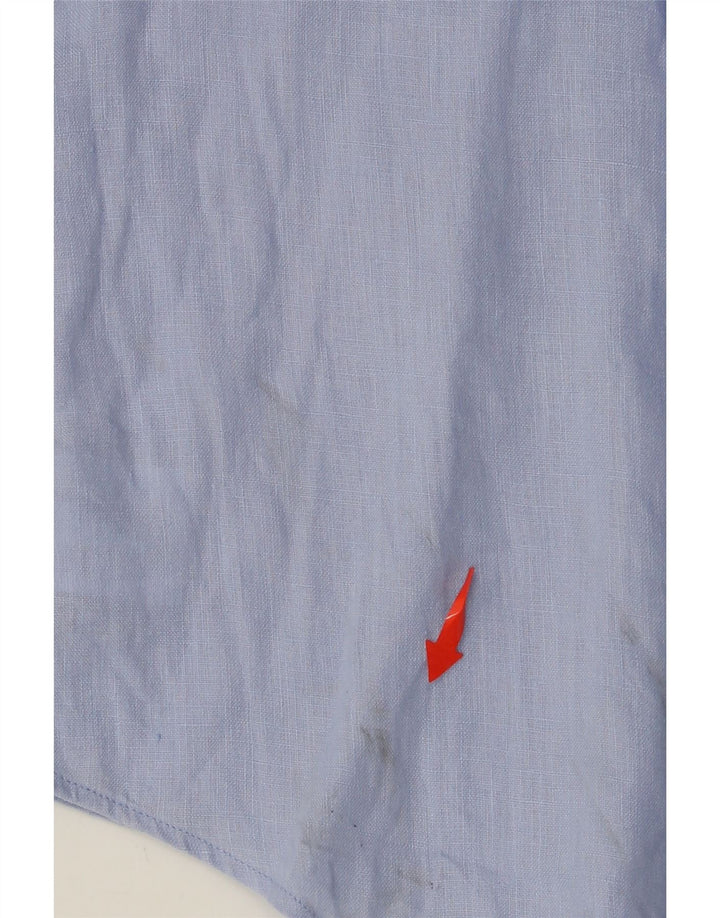 RALPH LAUREN Herreskjorte 2XL Blå Linned