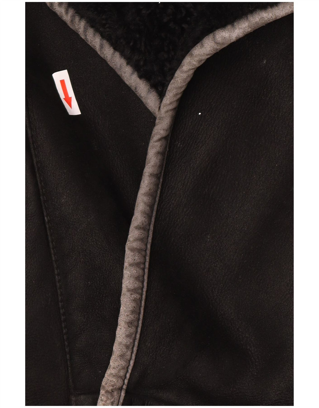Vintage Herre Shearling Jacket IT 50 Large Black Shearling