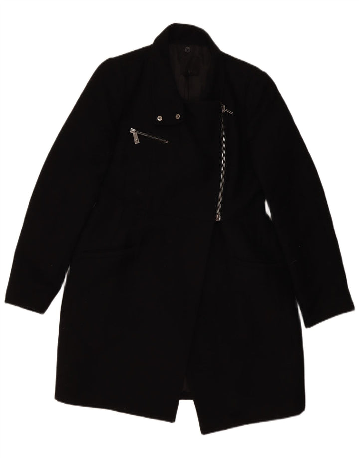 Pinko Dame Overfrakke UK 12 Medium Sort Uld