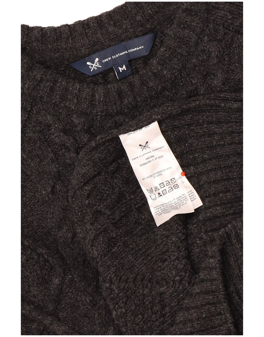 Besætningstøj Herre Boat Neck Jumper Sweater Medium Grå Viscose