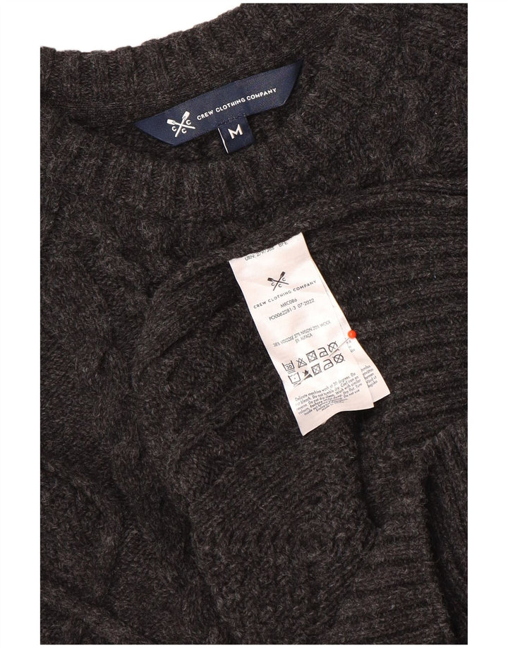 Besætningstøj Herre Boat Neck Jumper Sweater Medium Grå Viscose