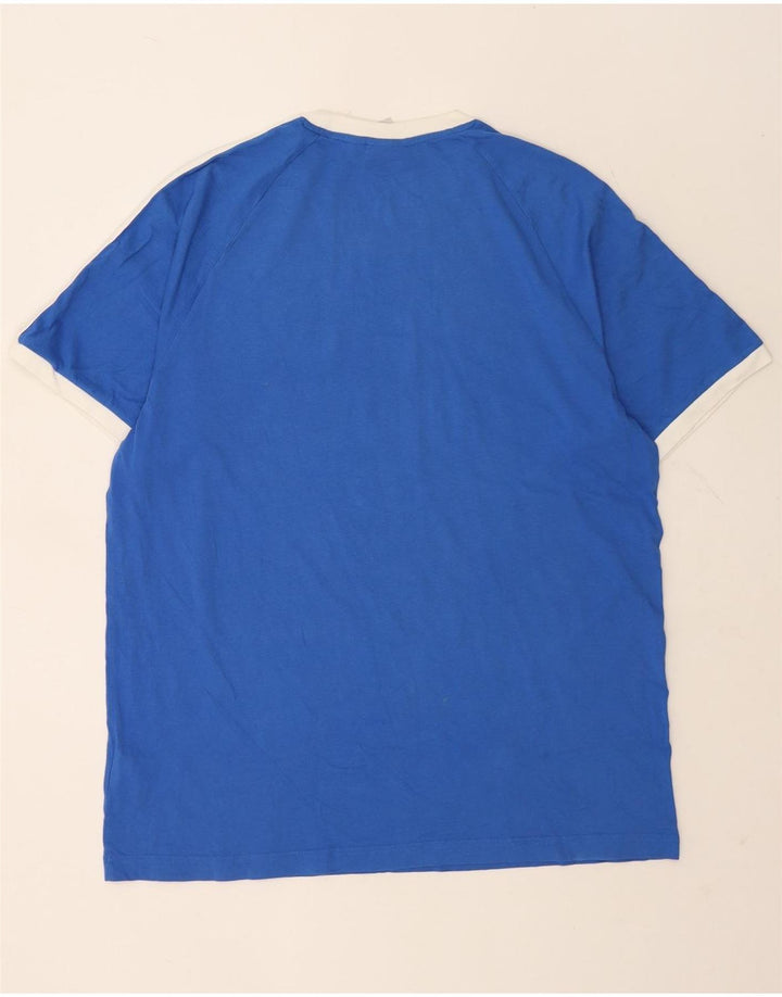 Adidas Herre T-Shirt Top XL Blå Bomuld