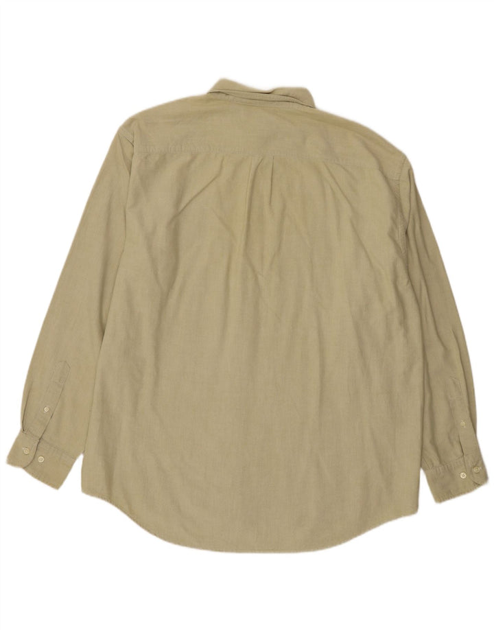 Gap Herre Loose Fit Skjorte Stor Beige Bomuld
