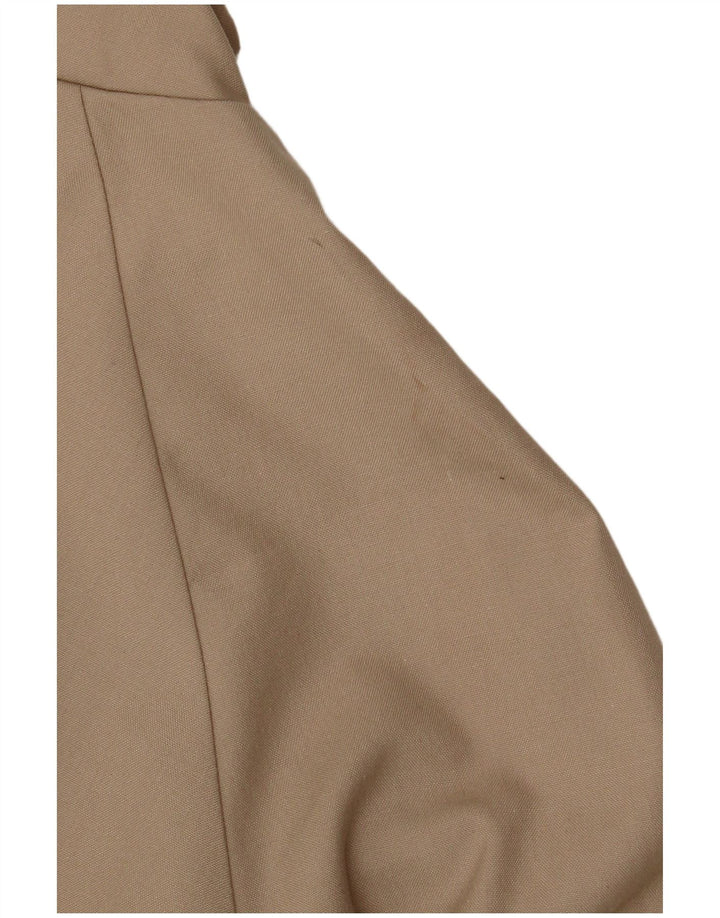 VINTAGE Bomberjakke til kvinder UK 14 Large Beige