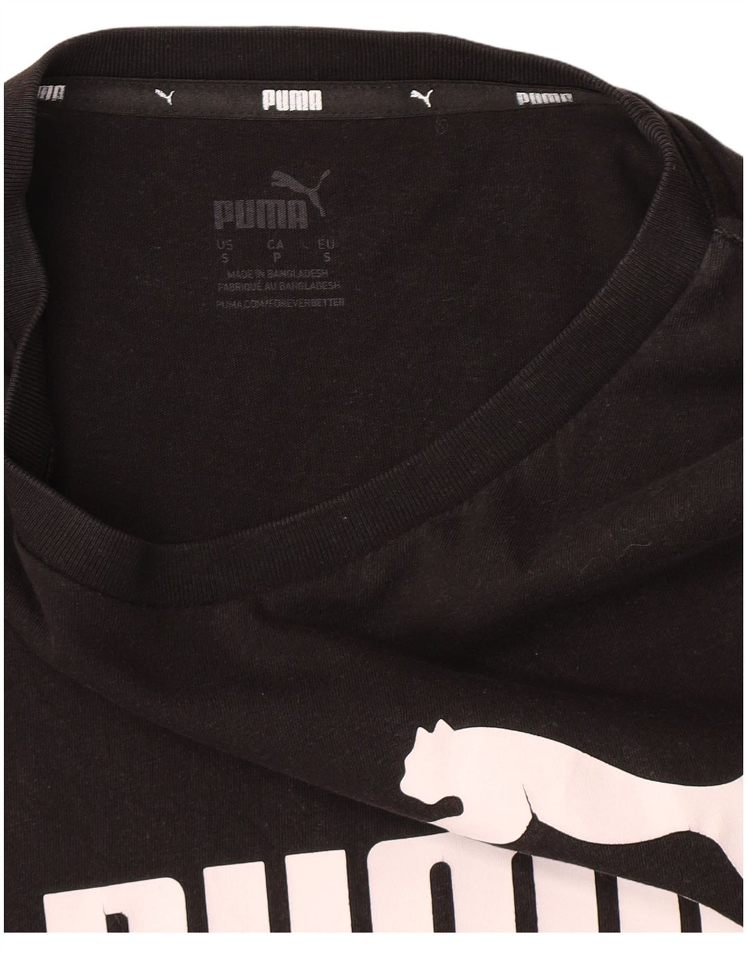 Puma Herre Grafisk T-Shirt Top Lille Sort