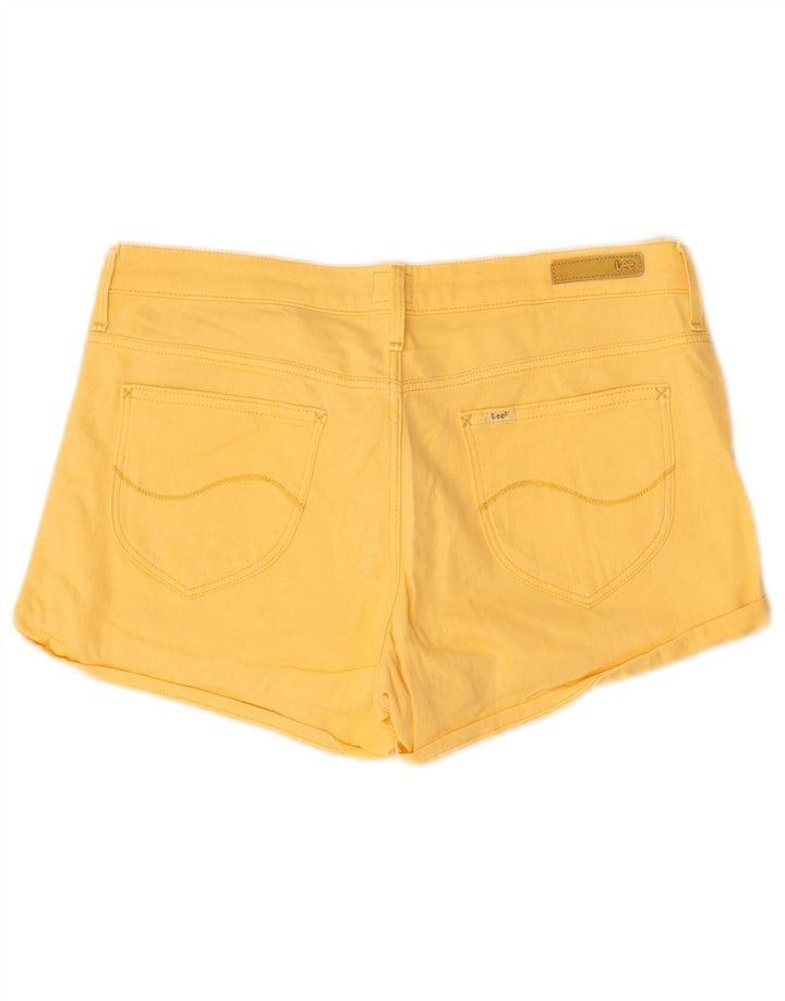 Lee Womens Hot Pants W28 Medium Gul Bomuld