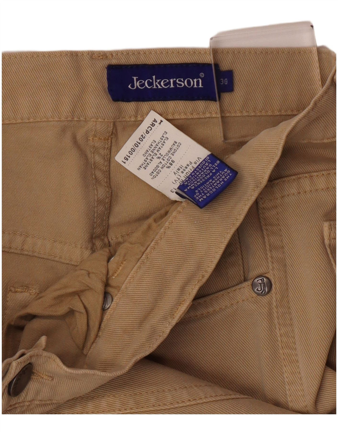 Jeckerson Dame Slim Casual Bukser W30 L33 Beige Bomuld